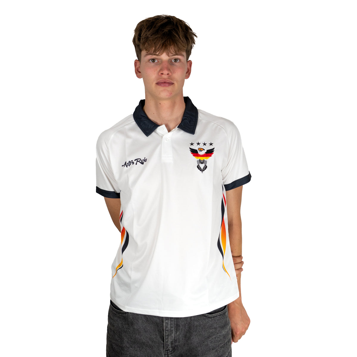 Astro Ride Jersey - White Polo-Shirt