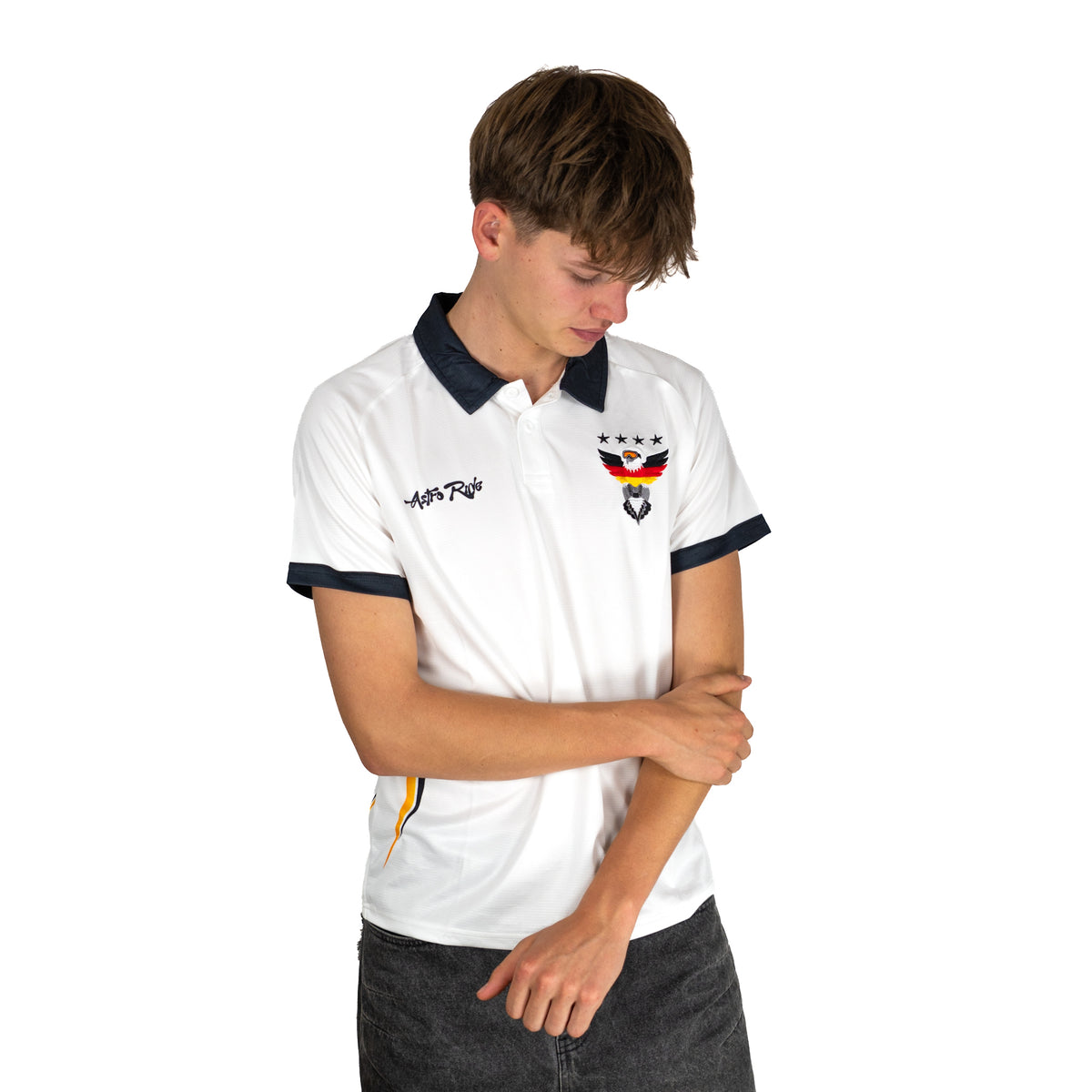 Astro Ride Jersey - White Polo-Shirt