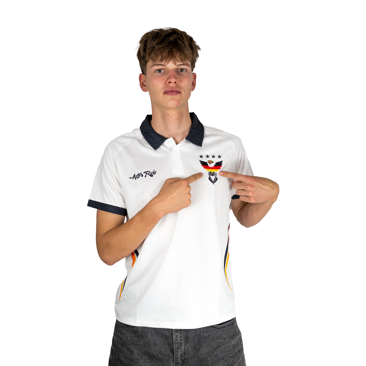 Astro Ride Jersey - White Polo-Shirt