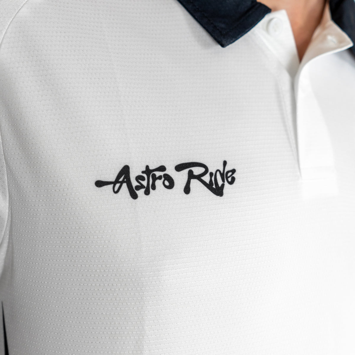 Astro Ride Jersey - White Polo-Shirt