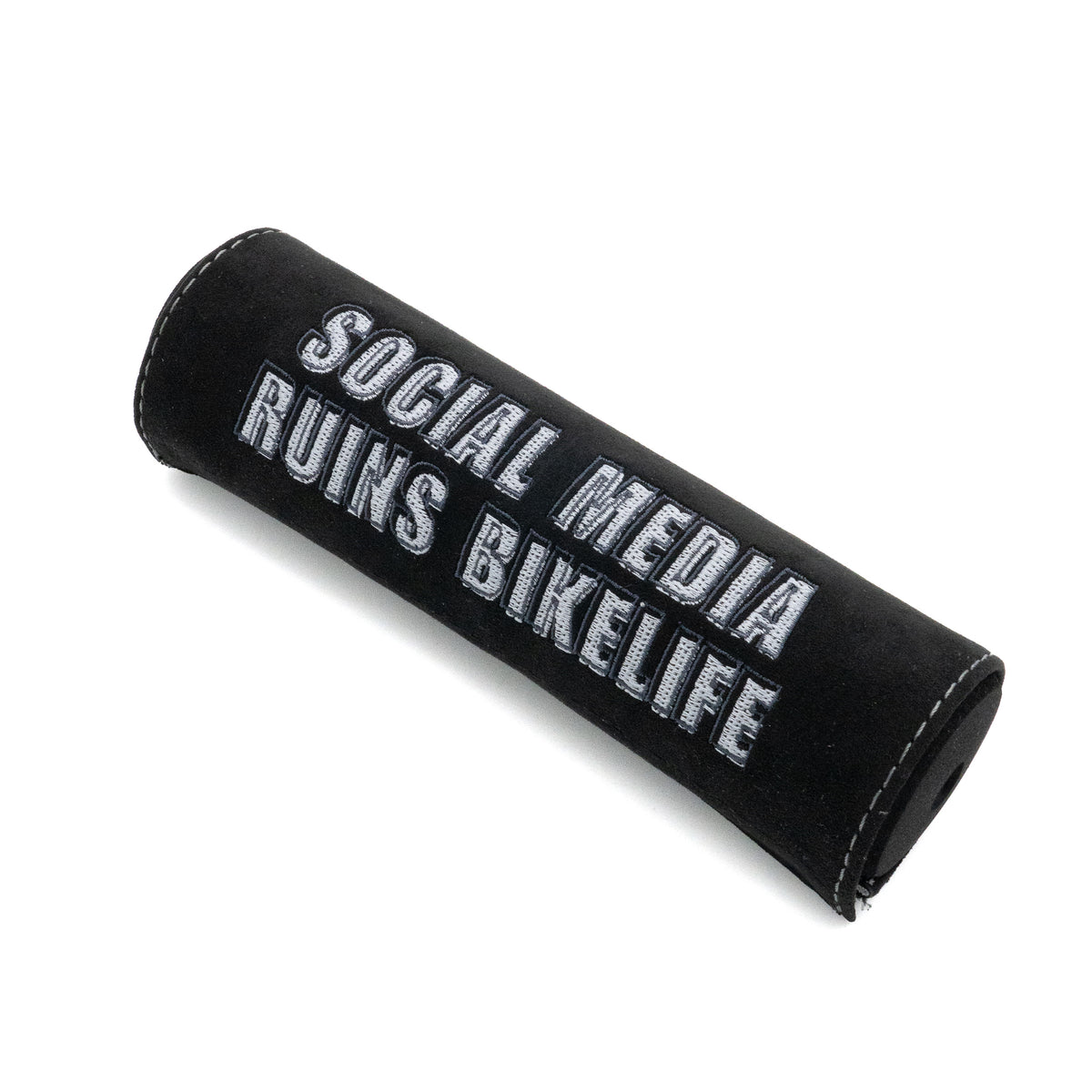 Lenkerschutz-Cover „SOCIAL MEDIA RUINS BIKELIFE"