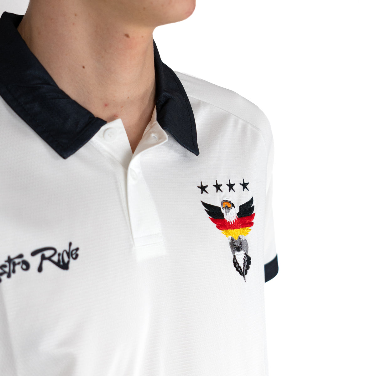 Astro Ride Jersey - White Polo-Shirt